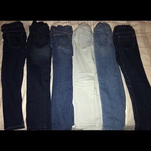 Six pairs of girls jeans/jeggings size 6,6x-7